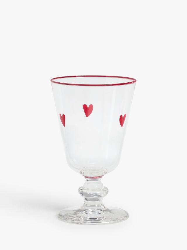 John Lewis & Partners Traditional Wine Glass, 280ml, Red