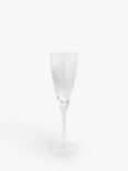 John Lewis Hammered Glass Champagne Flute, 293ml, Clear