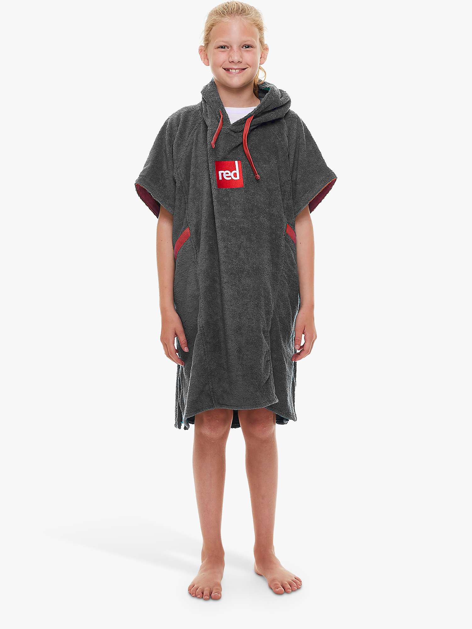Buy Red Kids' Luxury Towelling Robe, Small Online at johnlewis.com