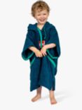 Red Kids' Luxury Towelling Robe, X-Small, Navy