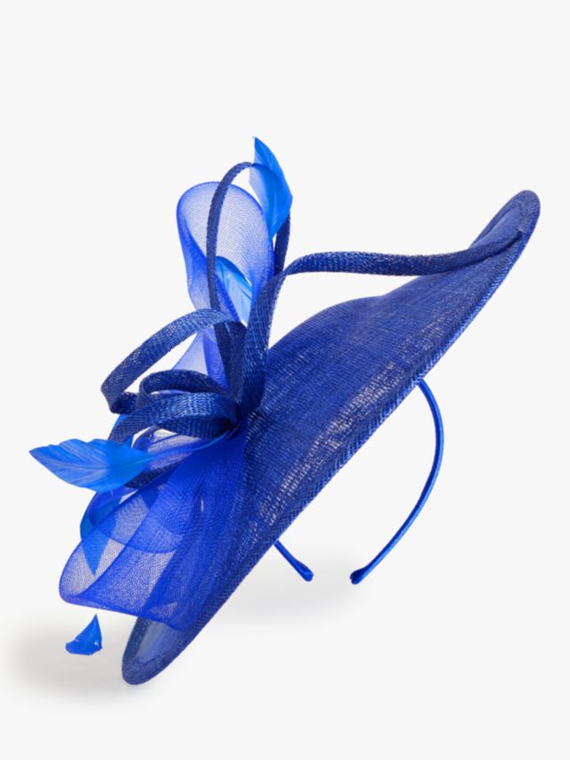 John Lewis Sonya Textured Fascinator, Cobalt