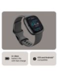 Fitbit Sense 2 Health and Fitness Smartwatch with Heart Rate Monitor, Shadow Grey/Graphite