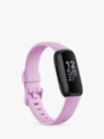 Fitbit Inspire 3 Health and Fitness Tracker with Heart Rate Monitor, Black/Lilac Bliss