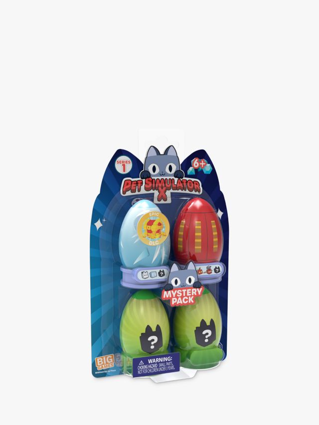 Pet Simulator X Series 2 Big Games 2 Pack Mystery Eggs w/ Rare DLC Code (4  Eggs)