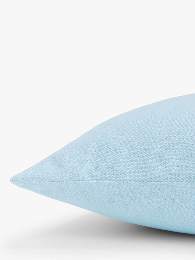 John Lewis Plain Indoor/Outdoor Cushion, Haze Blue