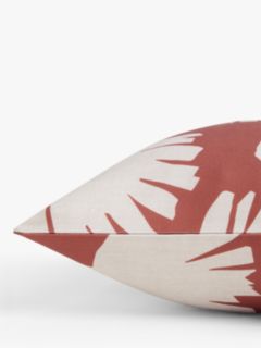 John Lewis Fan Leaf Indoor/Outdoor Cushion, Baked Clay