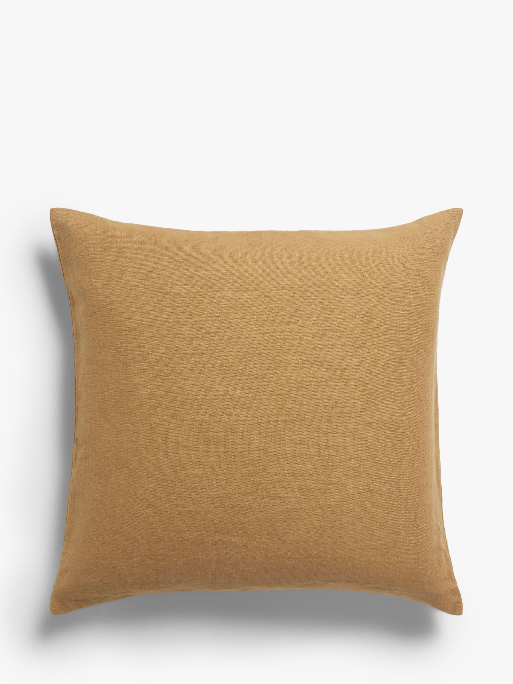 John Lewis Linen Cushion, Caramel