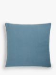 John Lewis Rowan Embroidery Cushion, Lake Blue