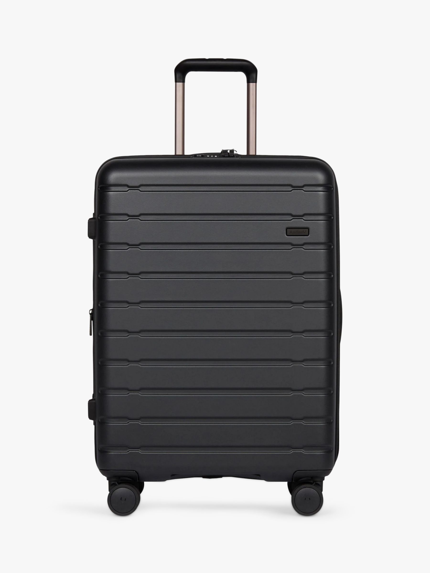Antler Stamford 4-Wheel 68cm Medium Expandable Suitcase, Black