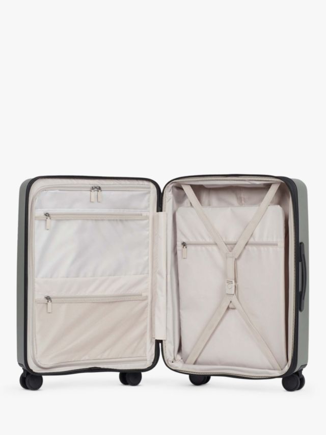Antler Stamford 4-Wheel 68cm Medium Expandable Suitcase, Khaki