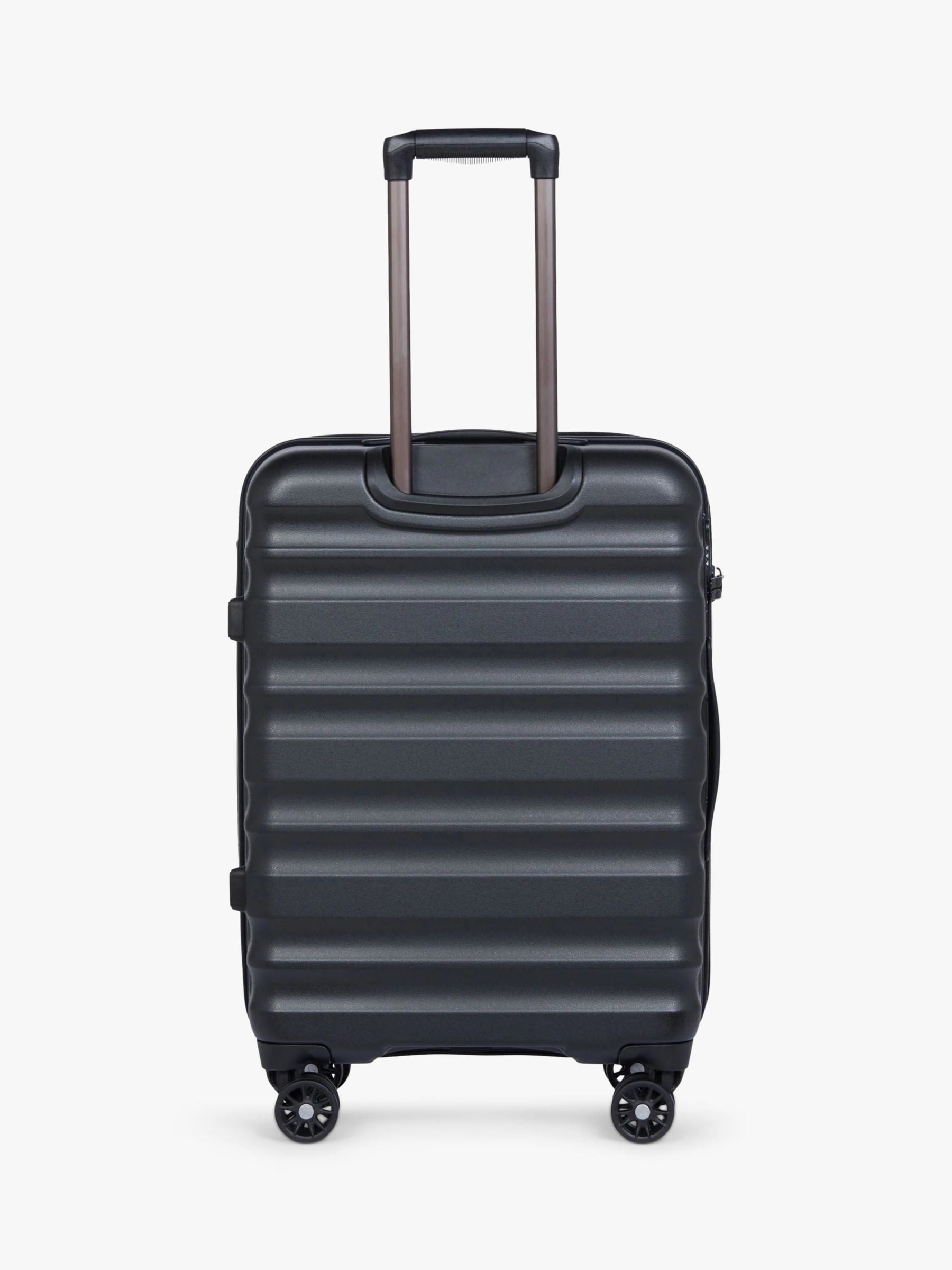 Antler Clifton 4-Wheel 68cm Medium Expandable Suitcase, Black