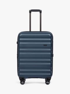 Antler Clifton 4-Wheel 68cm Medium Expandable Suitcase, Blue