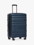 Antler Clifton 4-Wheel 80cm Large Expandable Suitcase, Blue