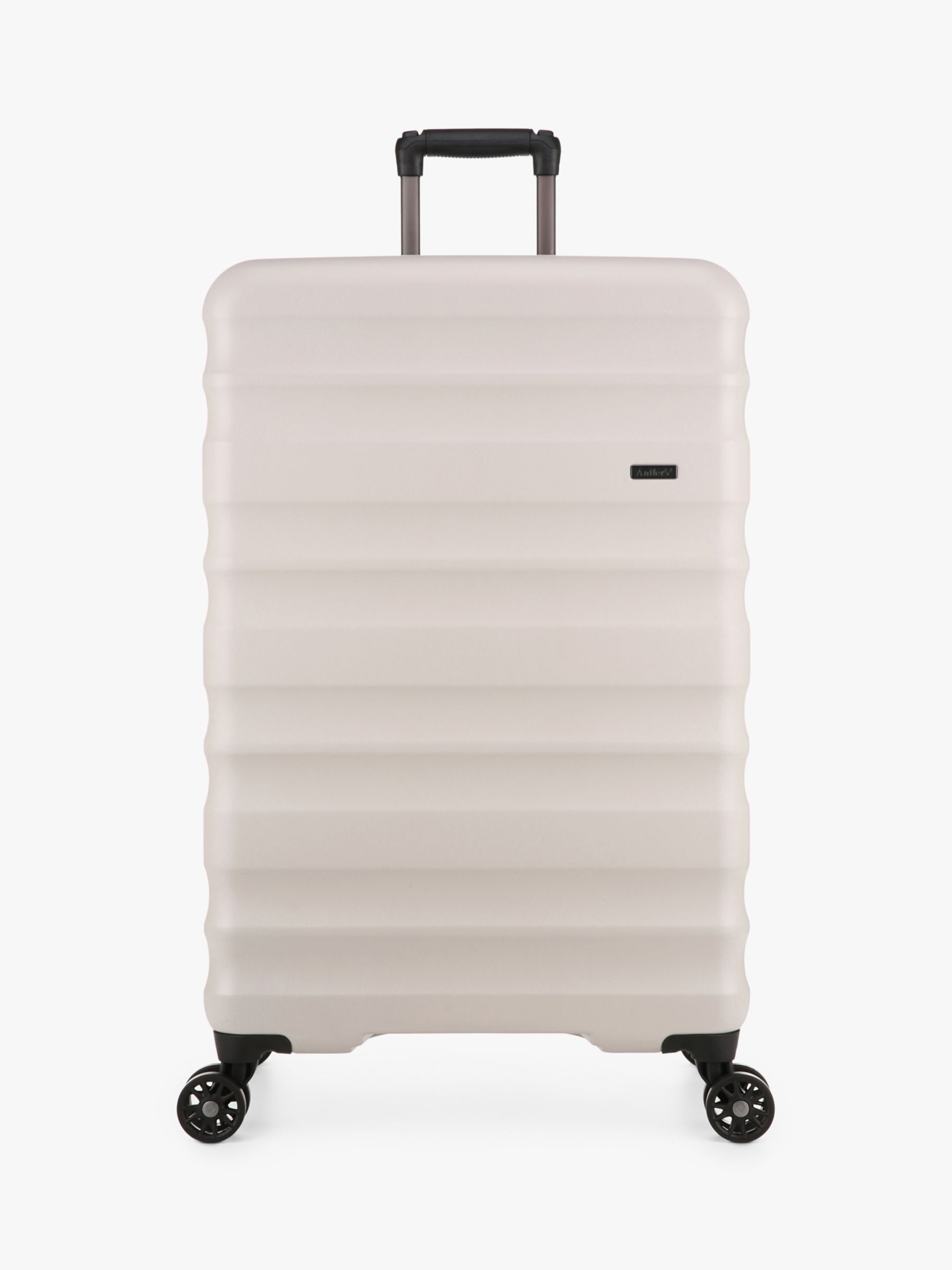 Antler Clifton 4-Wheel 80cm Large Expandable Suitcase, Neutral