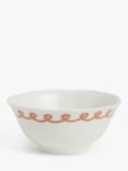 John Lewis Flora Fine China Cereal Bowl, 14.8cm, Rose/White