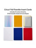 Cricut Foil Transfer Insert Cards, Pack of 12, Multi (R40), L16.8 x W12.1cm