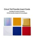 Cricut Foil Transfer Insert Cards, Pack of 14, Celebration Mix (S40), L12.1 x W12.1cm