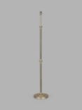 John Lewis Reeded Column Floor Lamp, Antique Brass