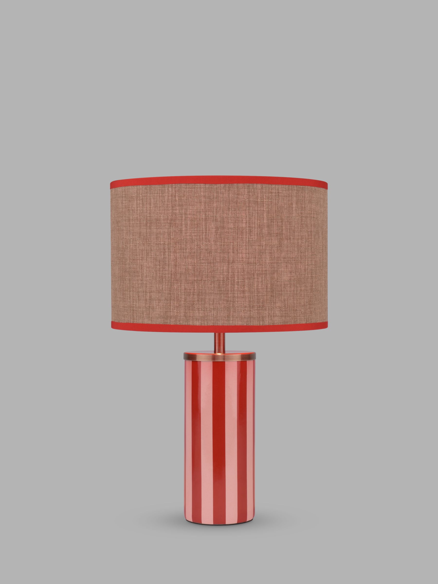 John Lewis + Matthew Williamson Candy Stripe Table Lamp, Red