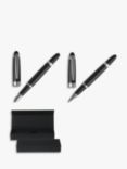 HUGO BOSS Icon Fountain & Rollerball Pen Set, Black