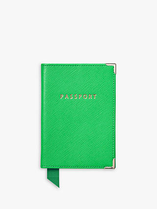 Aspinal of London Saffiano Leather Passport Cover