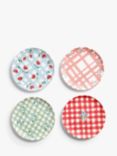 John Lewis Country Melamine Picnic Side Plate, Set of 4, 20cm, Assorted