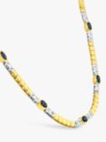 Milton & Humble Jewellery Second Hand 18ct White & Yellow Gold Sapphire & Diamond Chain Necklace