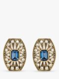 Eclectica Pre-Loved Art Deco Swarovski Crystal Clip-On Earrings, Dated Circa 1980s