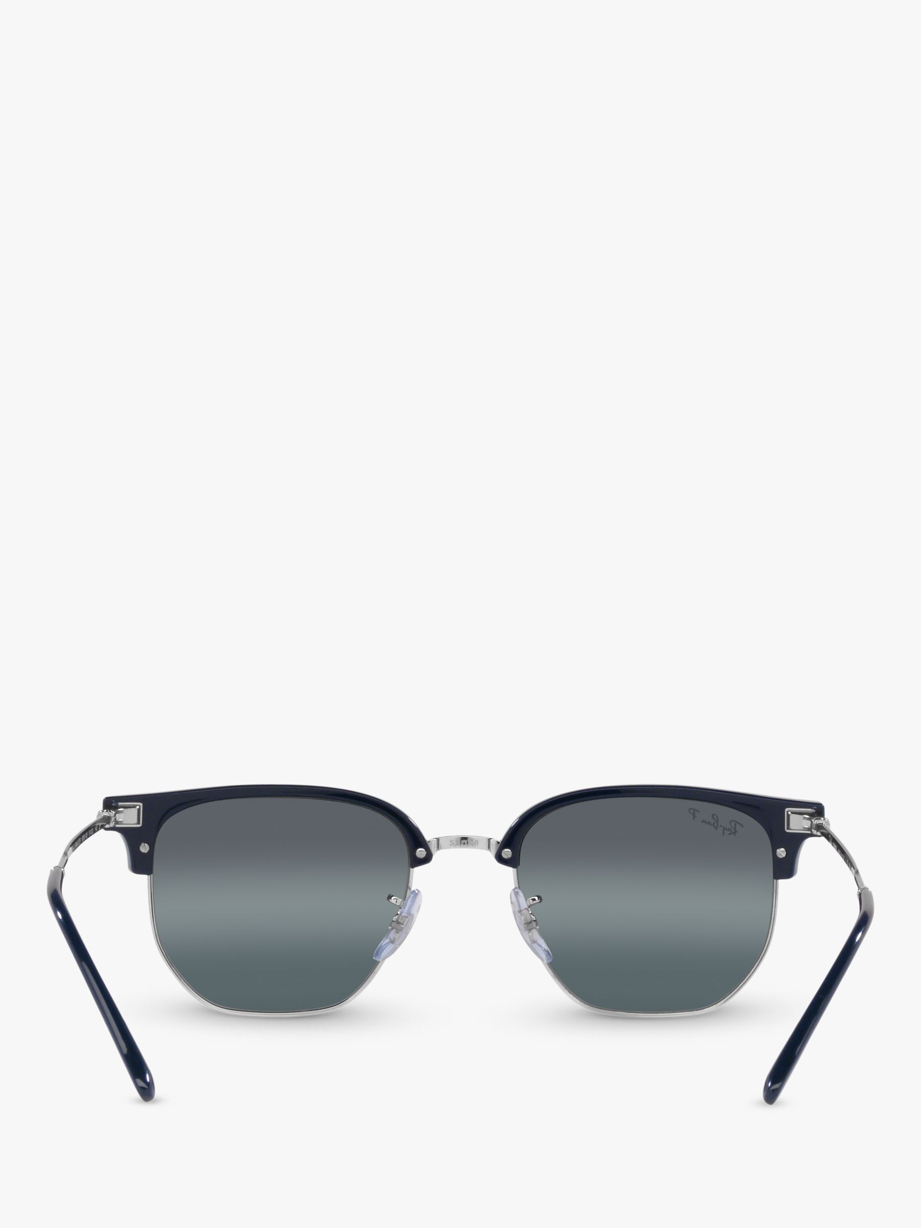 Buy Ray-Ban RB4416 New Clubmaster Sunglasses, Blue/Silver Online at johnlewis.com
