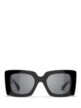 CHANEL Rectangular Sunglasses CH5480H Black/Grey