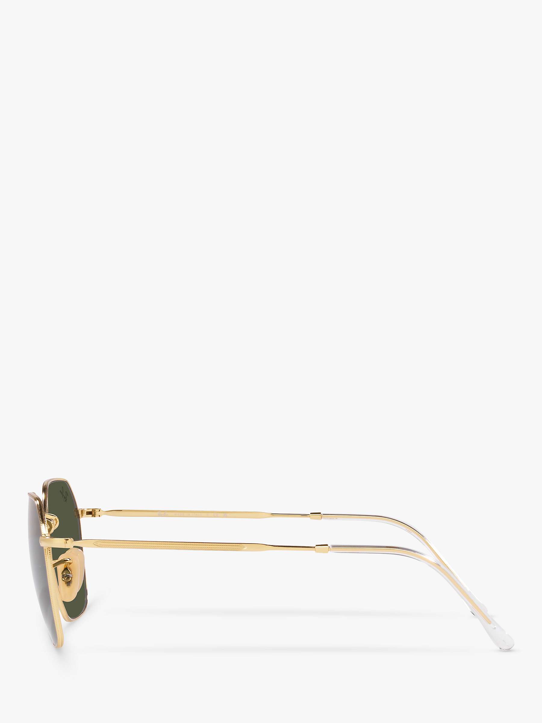 Buy Ray-Ban RB3694 Unisex Jim Irregular Sunglasses, Gold Arista/Green Online at johnlewis.com