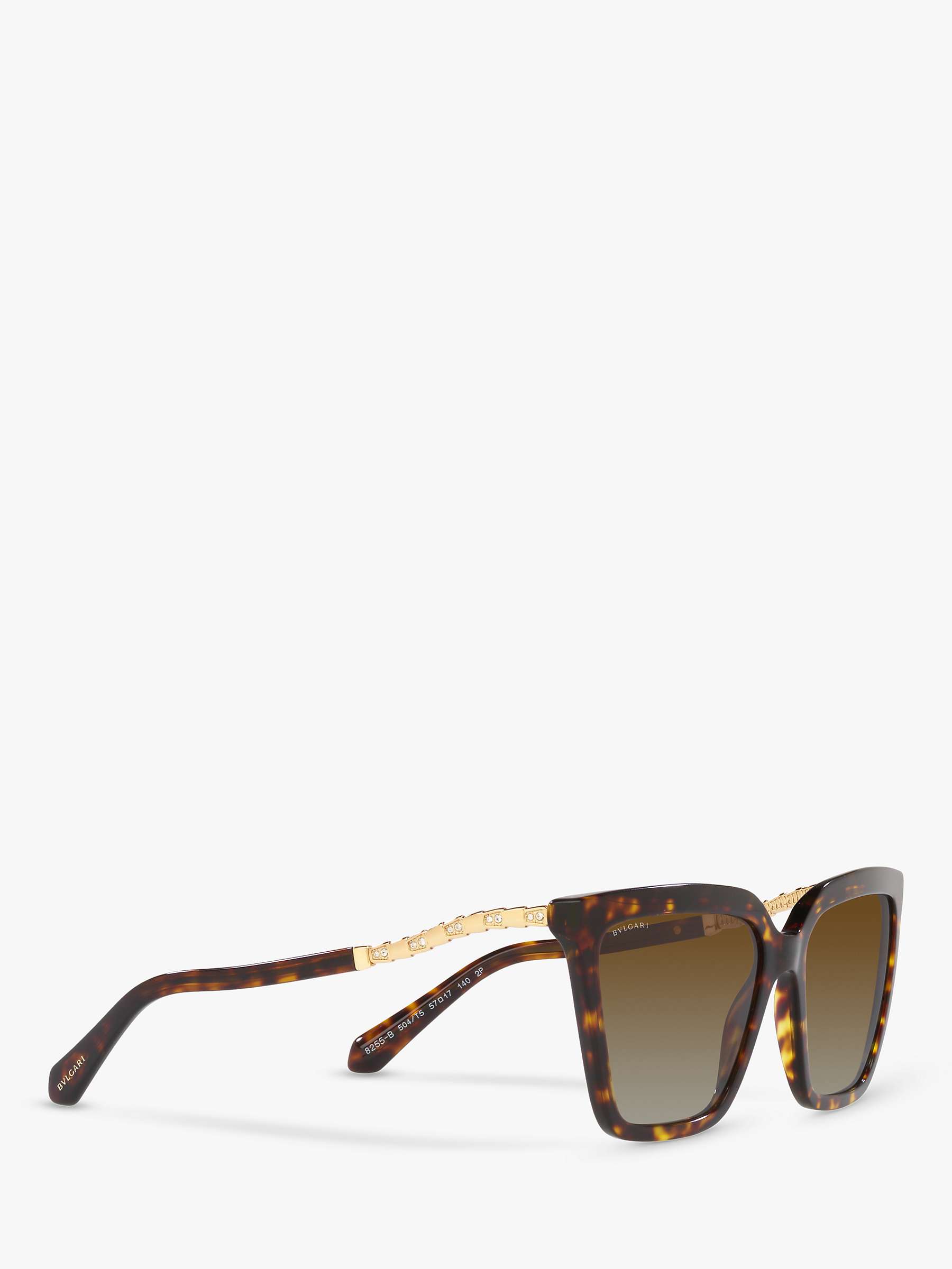 Buy BVLGARI BV8255B Women's Cat's Eye Sunglasses, Tortoise/Brown Gradient Online at johnlewis.com