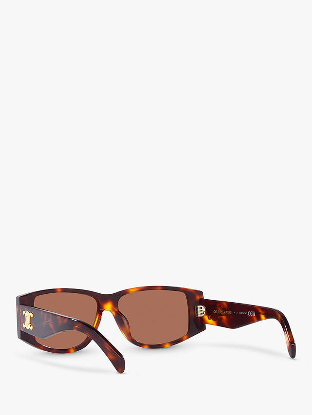 Celine CL40227U Women's Rectangular Sunglasses, Tortoise Blonde/Brown