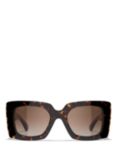 CHANEL Rectangular Sunglasses CH5480H Dark Havana/Brown Gradient