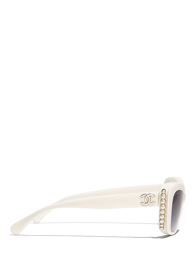 CHANEL Butterfly Sunglasses CH5481H Opal White/Blue Gradient