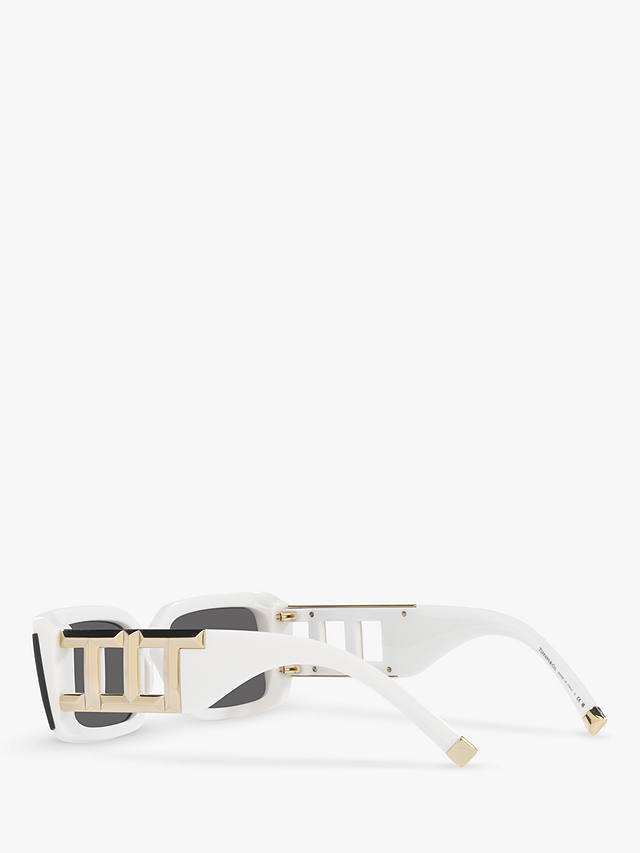 Tiffany & Co TF4197 Women's Rectangular Sunglasses, Solid White