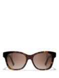 CHANEL Rectangular Sunglasses CH5482H Dark Havana/Brown Gradient
