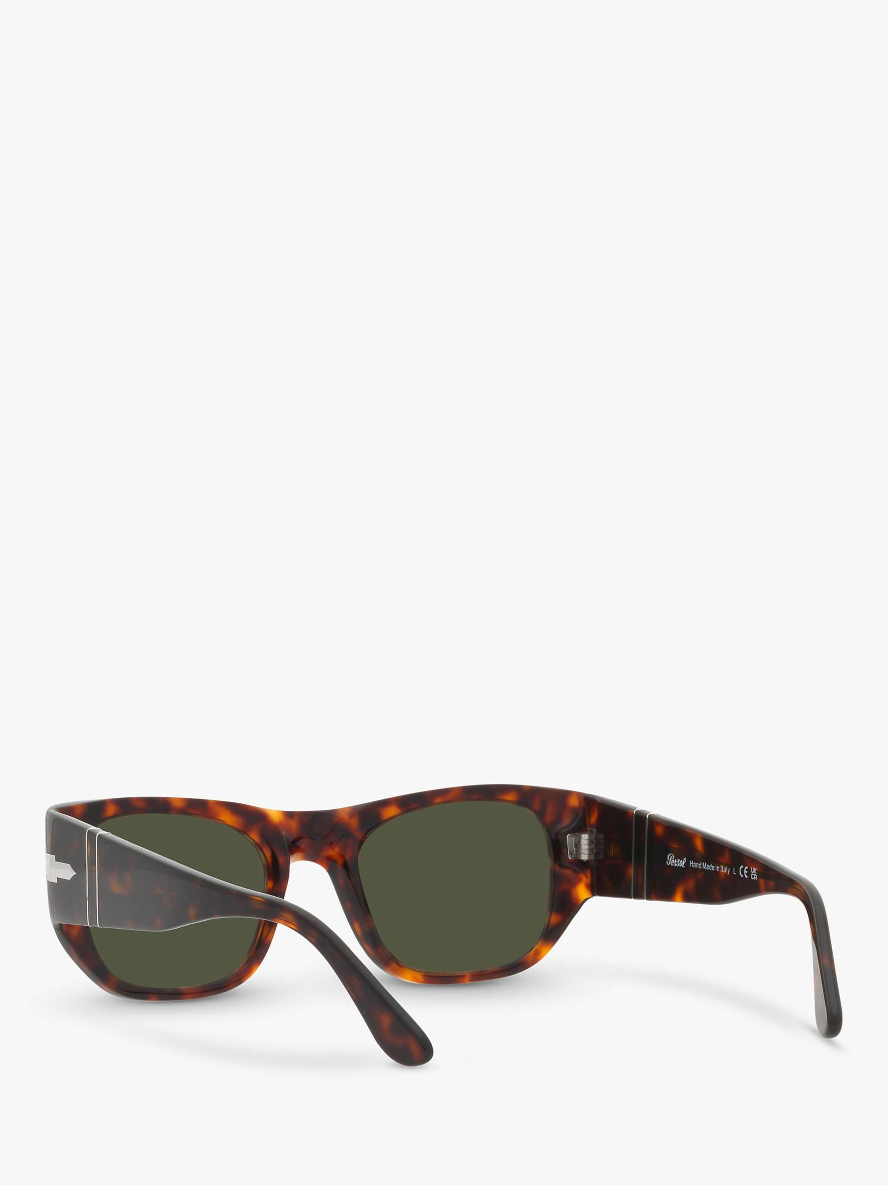 Buy Persol PO3308S Unisex Square Sunglasses, Havana/Green Online at johnlewis.com