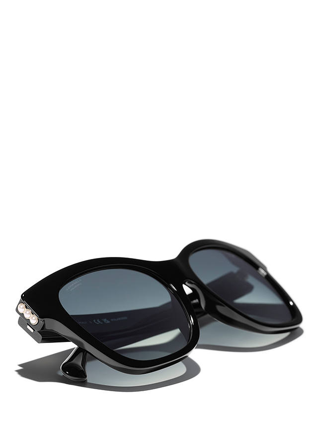 CHANEL Rectangular Sunglasses CH5482H Black/Grey Gradient
