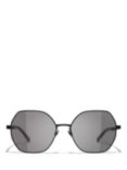 CHANEL Irregular Sunglasses CH4281QH Matte Black/Grey