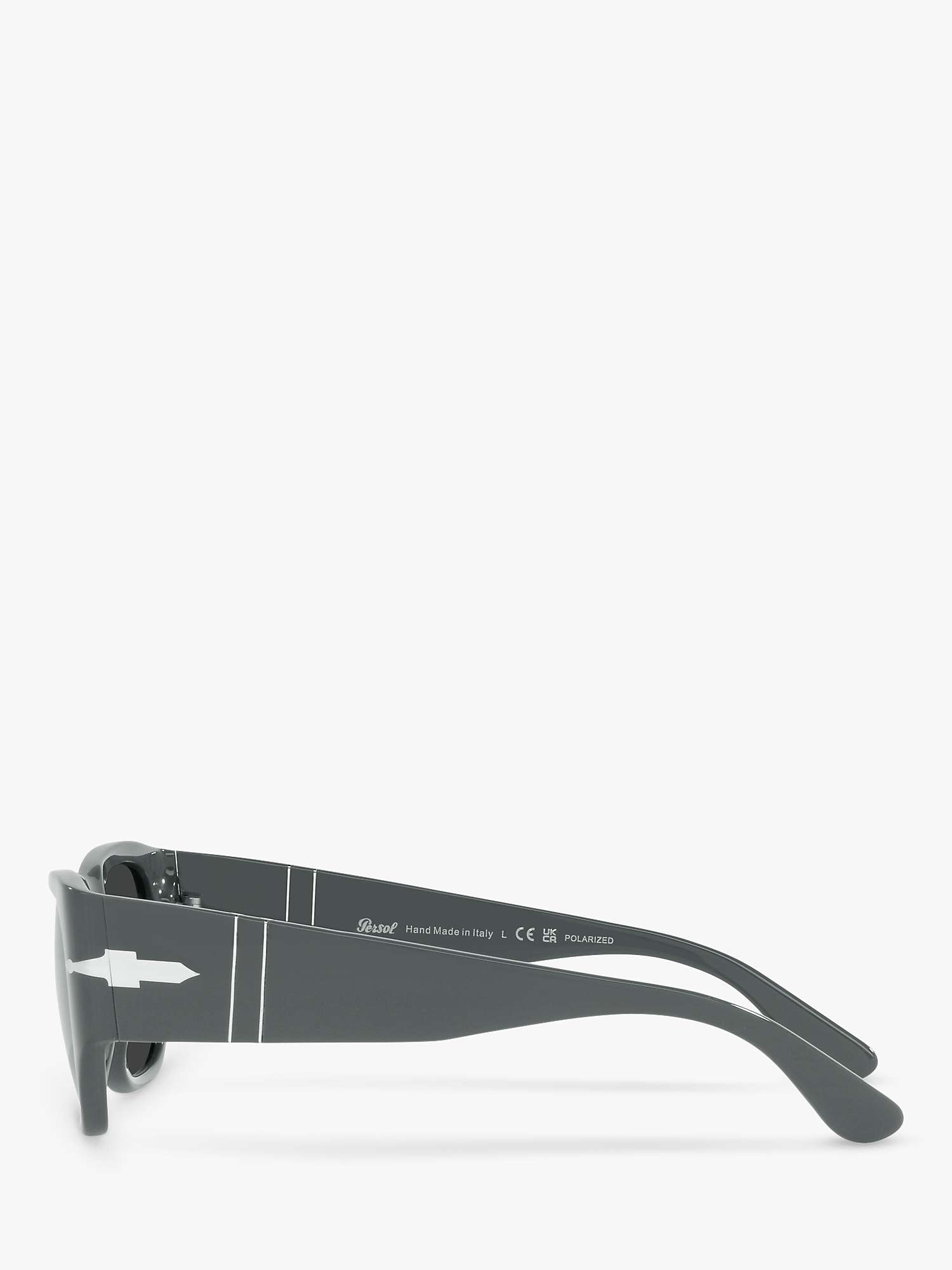 Buy Persol PO3308S Unisex Polarised Square Sunglasses, Grey Online at johnlewis.com