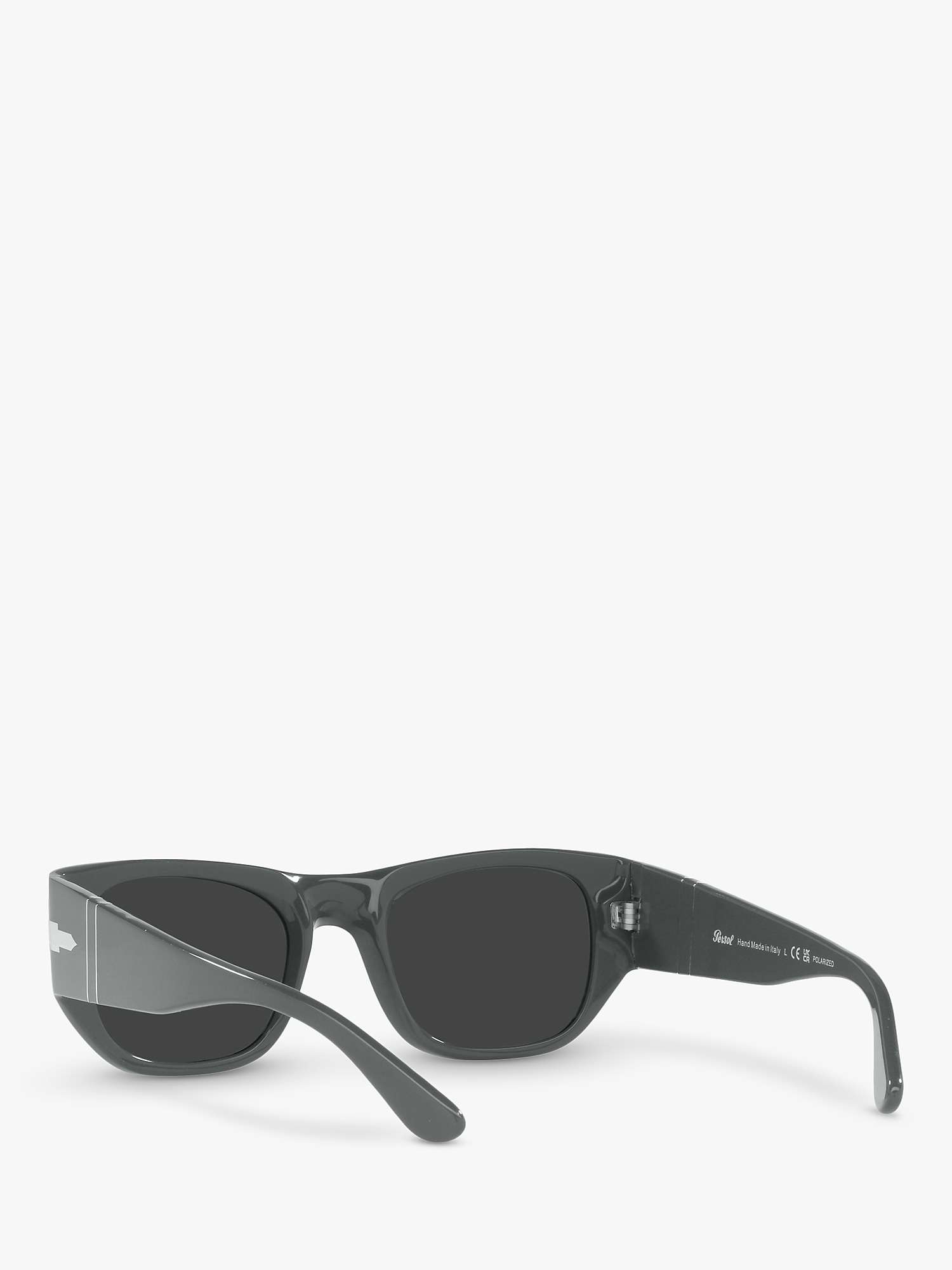 Buy Persol PO3308S Unisex Polarised Square Sunglasses, Grey Online at johnlewis.com