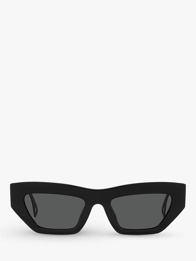 Versace VE4432U Women's Irregular Sunglasses, Black/Grey