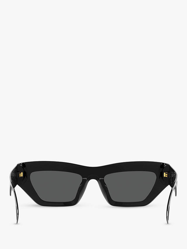 Versace VE4432U Women's Irregular Sunglasses, Black/Grey