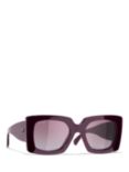 CHANEL Rectangular Sunglasses CH5480H Bordeaux/Violet Gradient