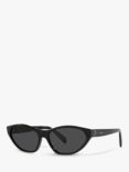 Celine CL3711330L157 Women's Cat Eye Sunglasses, Black Shiny