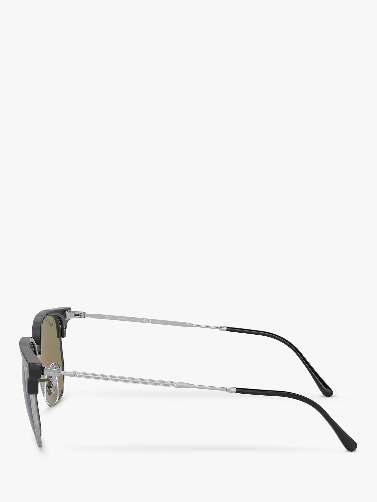 Buy Ray-Ban RB8265 Irregular Sunglasses, Black/Silver Online at johnlewis.com
