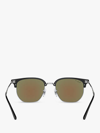 Ray-Ban RB8265 Irregular Sunglasses, Black/Silver