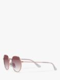 Ray-Ban Junior RJ9565S Unisex Jack Sunglasses, Rose Gold/Pink Gradient
