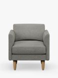 Hutch Rise Curve Arm Armchair, Light Leg